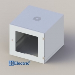 C-Rack 10U-D600 - Treo Tường- Cánh cửa Mica- Màu trắng