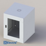 C-Rack 12U-D600 - Treo Tường- Cánh cửa Mica- Màu trắng