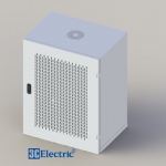 C-Rack 15U-D400 - Treo tường- Cánh cửa lưới- Màu trắng
