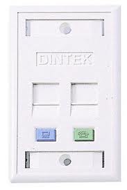 Face plates - Mặt nạ 02 port, US type, 113.8 x 69.7 x 6.2mm