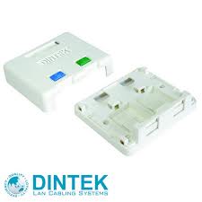 Surface Mount box - ổ mạng nổi 2 port - 76 x 65 x 27mm
