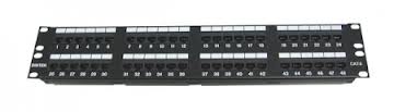 Patch panel 48 Port, CAT.6, 19