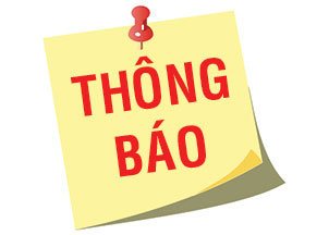 THÔNG BÁO